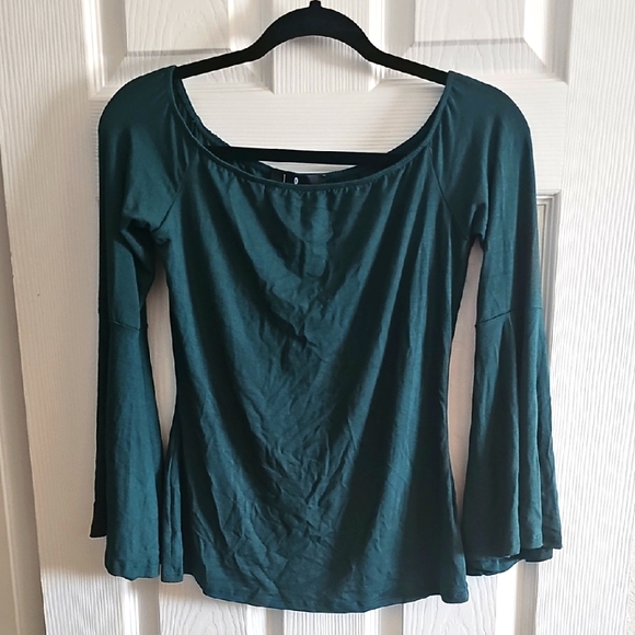 Lulus Tops - NWT Lulu's Deep Teal Long Sleeve Blouse Size M